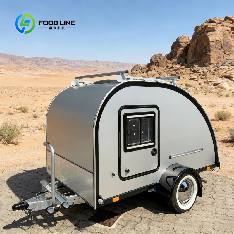 Outdoor Power New Roads - รถพ่วงแคมป์ปิ้งแบบกำหนดเองพร้อมอุปกรณ์ครบครัน พร้อมระบบพลังงานแสงอาทิตย์ในตัว สำหรับการเดินทางกลางแจ้ง เหมาะสำหรับการเดินทางทางถนน และอุทยานแห่งชาติ