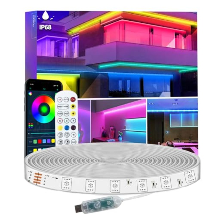 Outdoor Usb Power Strip - ไฟ LED แบบแถบ กันน้ำ IP68 สำหรับใช้งานกลางแจ้ง,