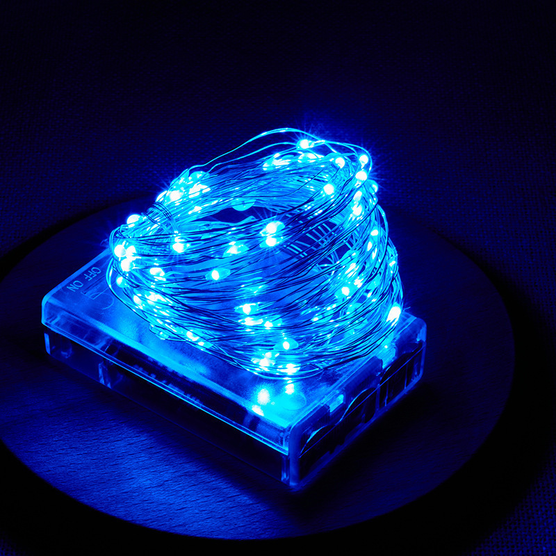 Outdoor Power Wire - ไฟประดับ LED สายเงิน สำหรับงานแต่งงาน วันหยุด งานรอมฎอน