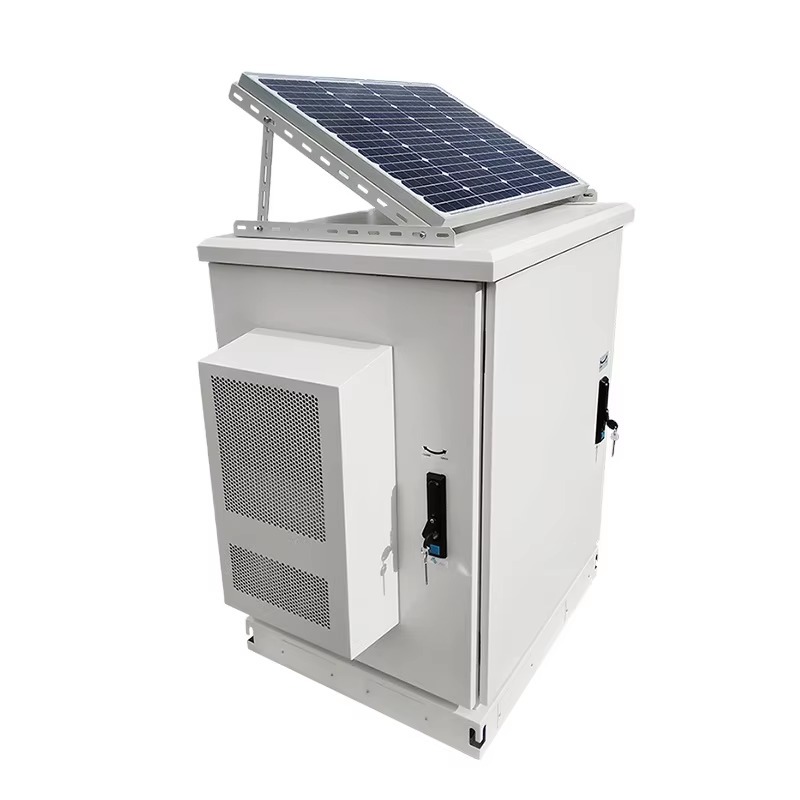 Outdoor Power Rack - ตู้ควบคุมโทรคมนาคมกลางแจ้งกันน้ำ IP55 ขนาด 19 นิ้ว พร้อมระบบชั้นวางแบตเตอรี่พลังงานแสงอาทิตย์เพื่อความปลอดภัยที่เหนือกว่า