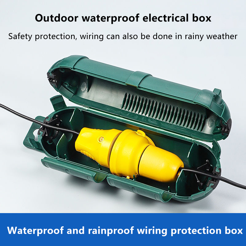Outdoor Power Point Cover - ฝาครอบสายไฟภายนอกพร้อมซีลกันน้ำ กล่องเชื่อมต่อไฟฟ้าเพื่อปกป้องปลั๊กไฟภายนอก