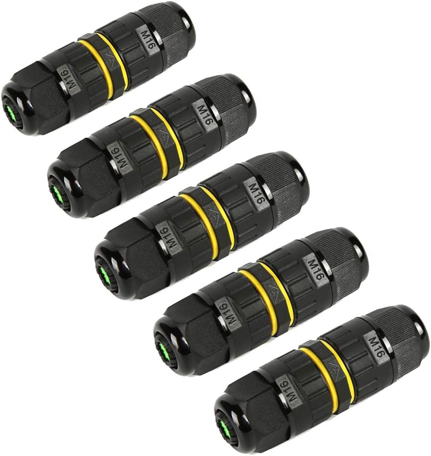 Outdoor Power Wire - กล่องต่อสายไฟกันน้ำ M16 2PIN 3PIN IP68 สำหรับภายนอกอาคาร