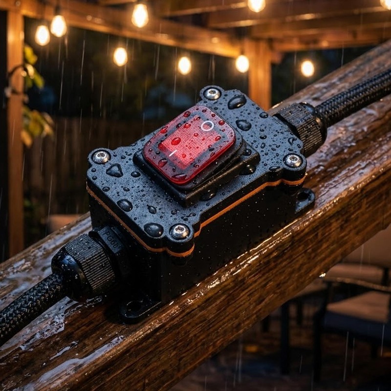 1-2 ชิ้นสายไฟแบบอินไลน์ 12V-24 - Outdoor Power Box Cover บทวิจารณ์และราคา