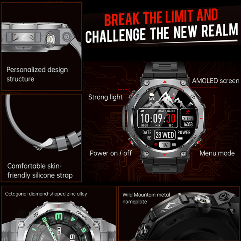 นาฬิกาสมาร์ทวอทช์ T-Rex 3 Ultr - Outdoor Power Wire บทวิจารณ์และราคา