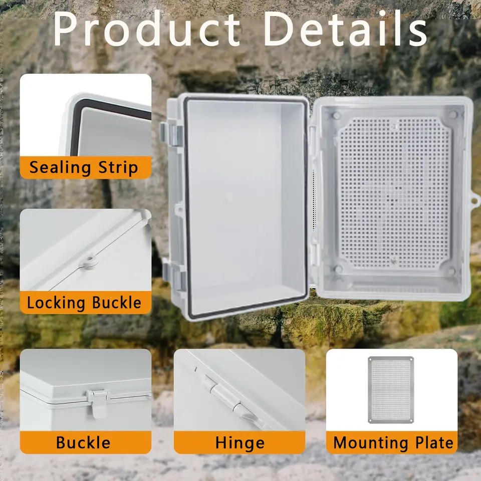 กลางแจ้ง IP66 Abs Pc บานพับพลา - Outdoor Power Box Cover บทวิจารณ์และราคา