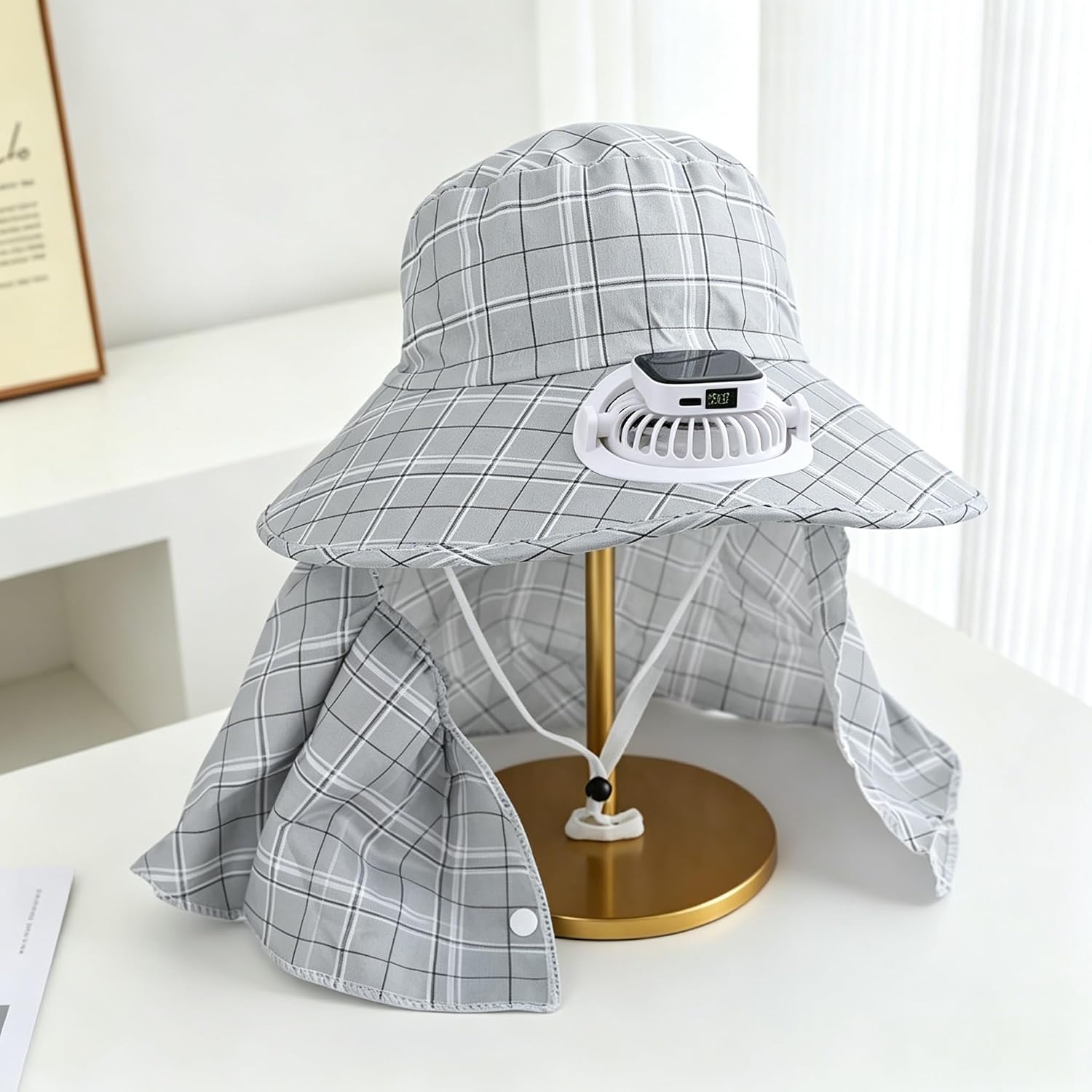 หมวกพัดลมพลังงานแสงอาทิตย์ 1 ช - Outdoor Power Fan บทวิจารณ์และราคา