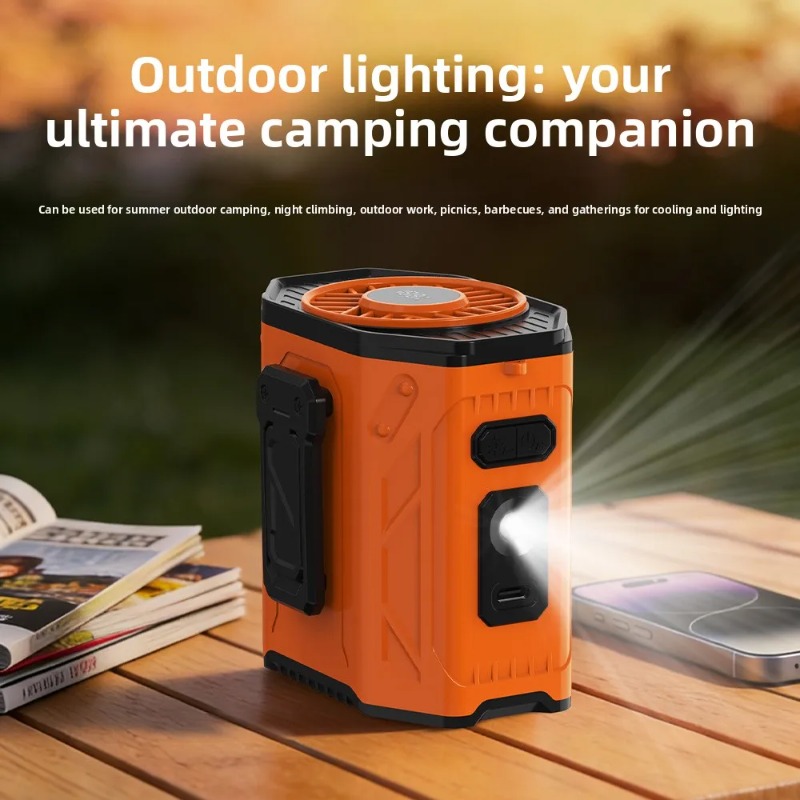 พัดลมคล้องคอแบบพกพาสำหรับงานกล - Outdoor Power Fan บทวิจารณ์และราคา