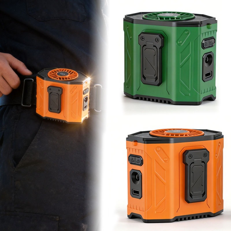 พัดลมคล้องคอแบบพกพาสำหรับงานกล - Outdoor Power Fan บทวิจารณ์และราคา