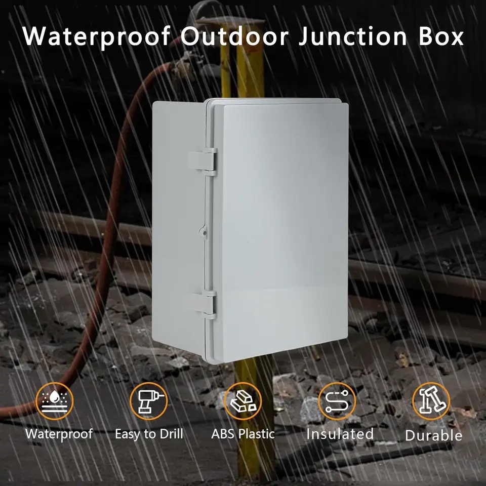 IP66 กันน้ําสีเทา/โปร่งใสฝาครอ - Outdoor Power Box Cover บทวิจารณ์และราคา