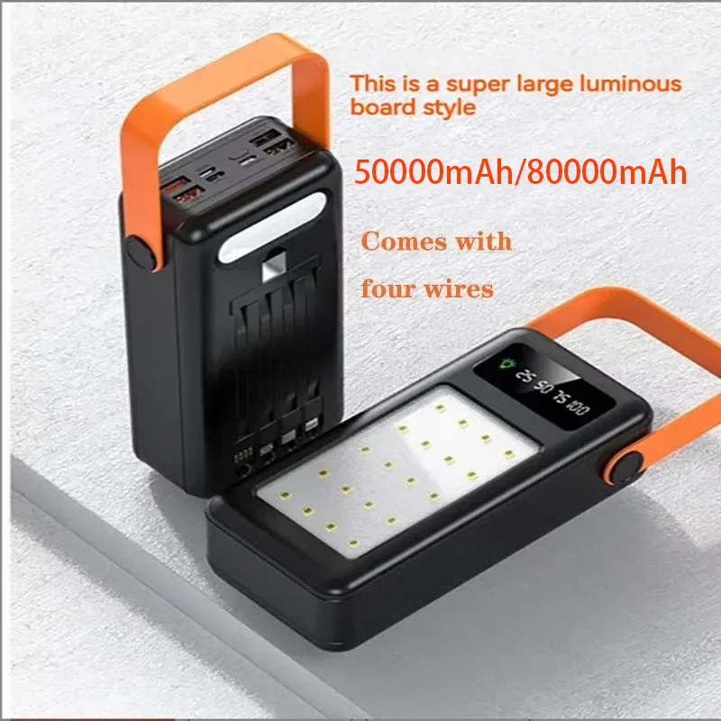 แบตเตอรี่สำรองพกพา 50000mAh 80 - Outdoor Power Wire บทวิจารณ์และราคา
