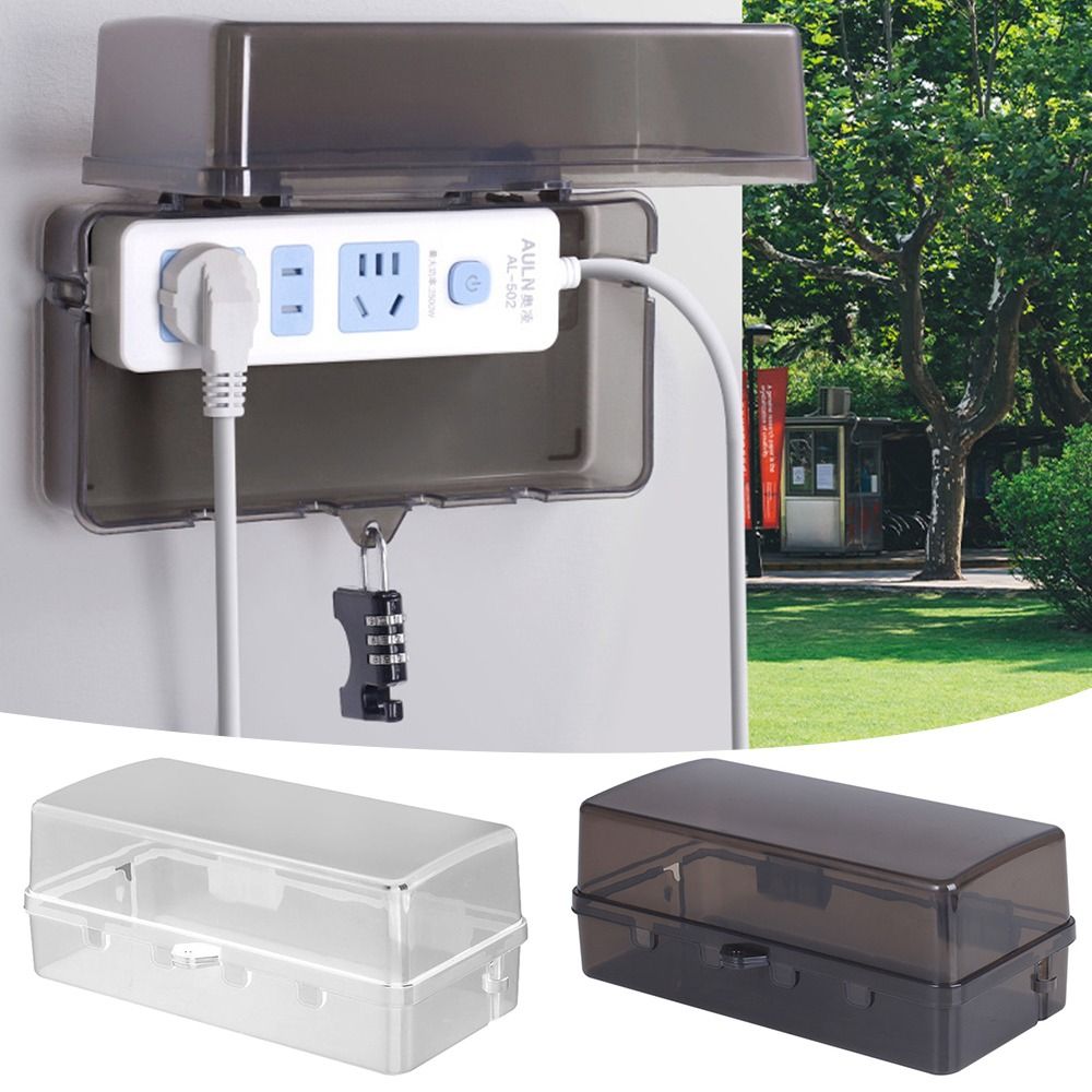 กล่องปลั๊กพลาสติกทนทาน กล่องจั - Outdoor Power Point Cover บทวิจารณ์และราคา