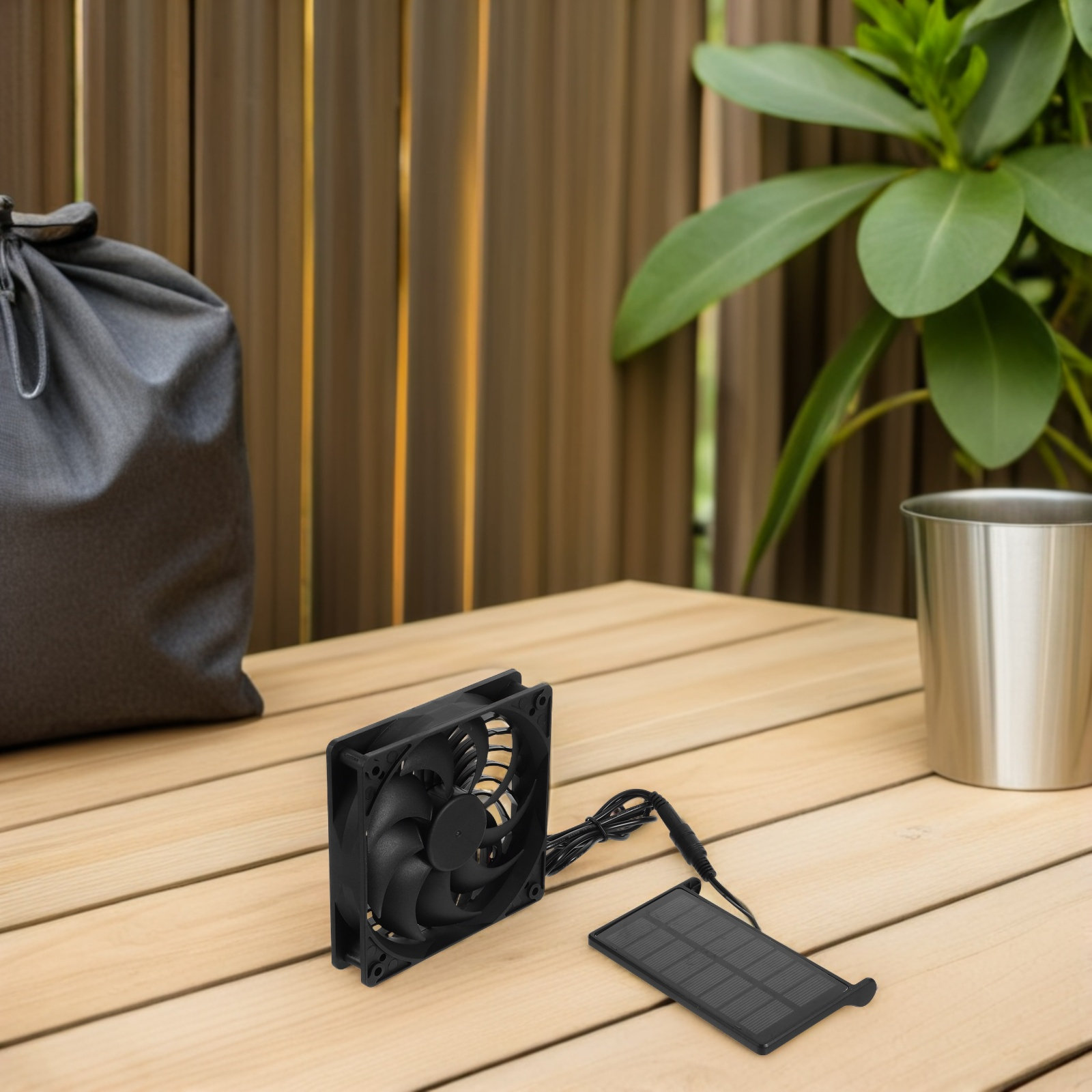 พัดลมพลังงานแสงอาทิตย์ 3W ใช้แ - Outdoor Power Fan บทวิจารณ์และราคา