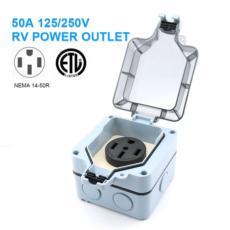 กล่องปลั๊กไฟกลางแจ้งกันน้ำ IP6 - Outdoor Power Box Cover บทวิจารณ์และราคา