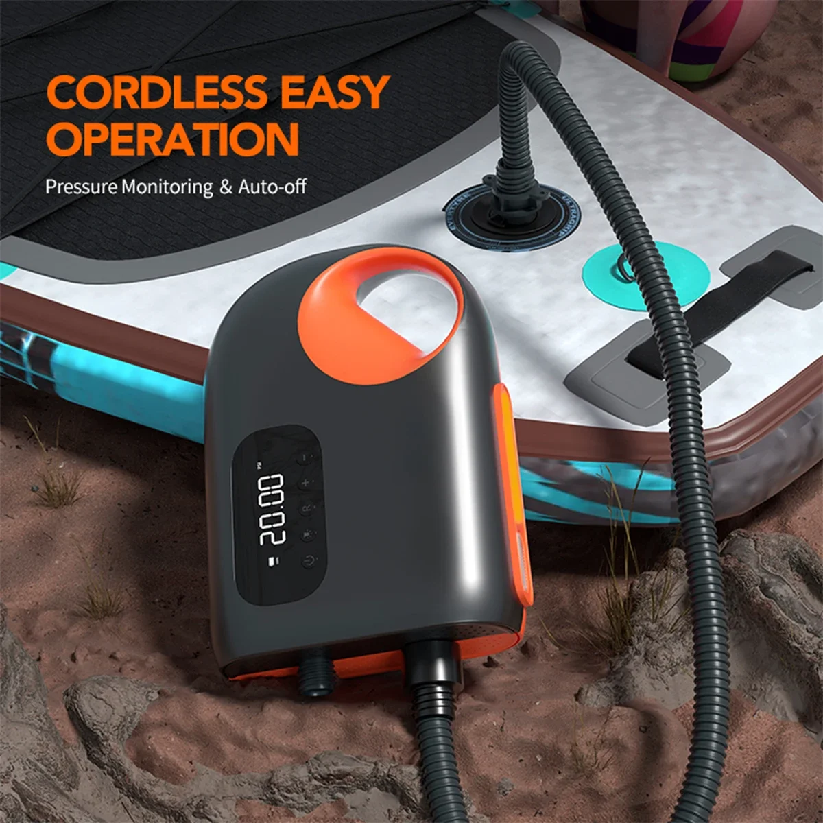 ปั๊มลมไฟฟ้าแบบมีสาย 20Psi DC ค - Outdoor Power Wire บทวิจารณ์และราคา