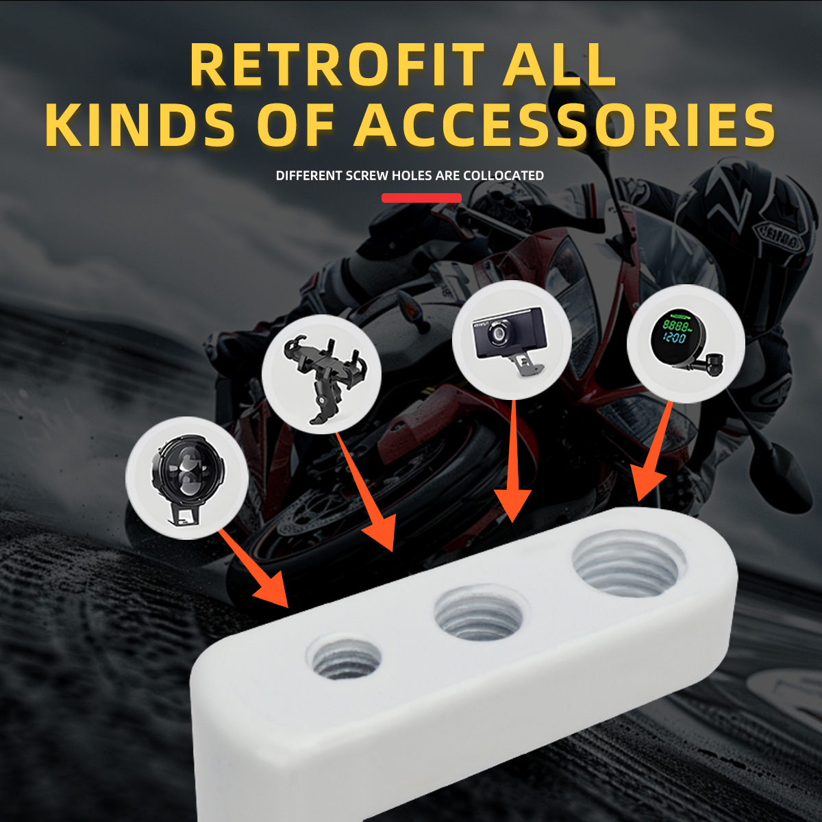 1/2 ชิ้น ขายึดไฟหน้ารถยนต์และม - Outdoor Power New Roads บทวิจารณ์และราคา