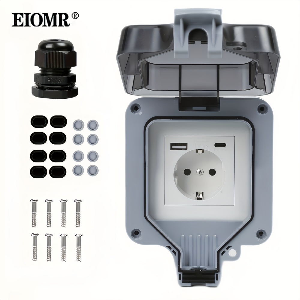 ซ็อกเก็ตสวิตช์กันน้ํากลางแจ้งต - Outdoor Usb Power Strip บทวิจารณ์และราคา
