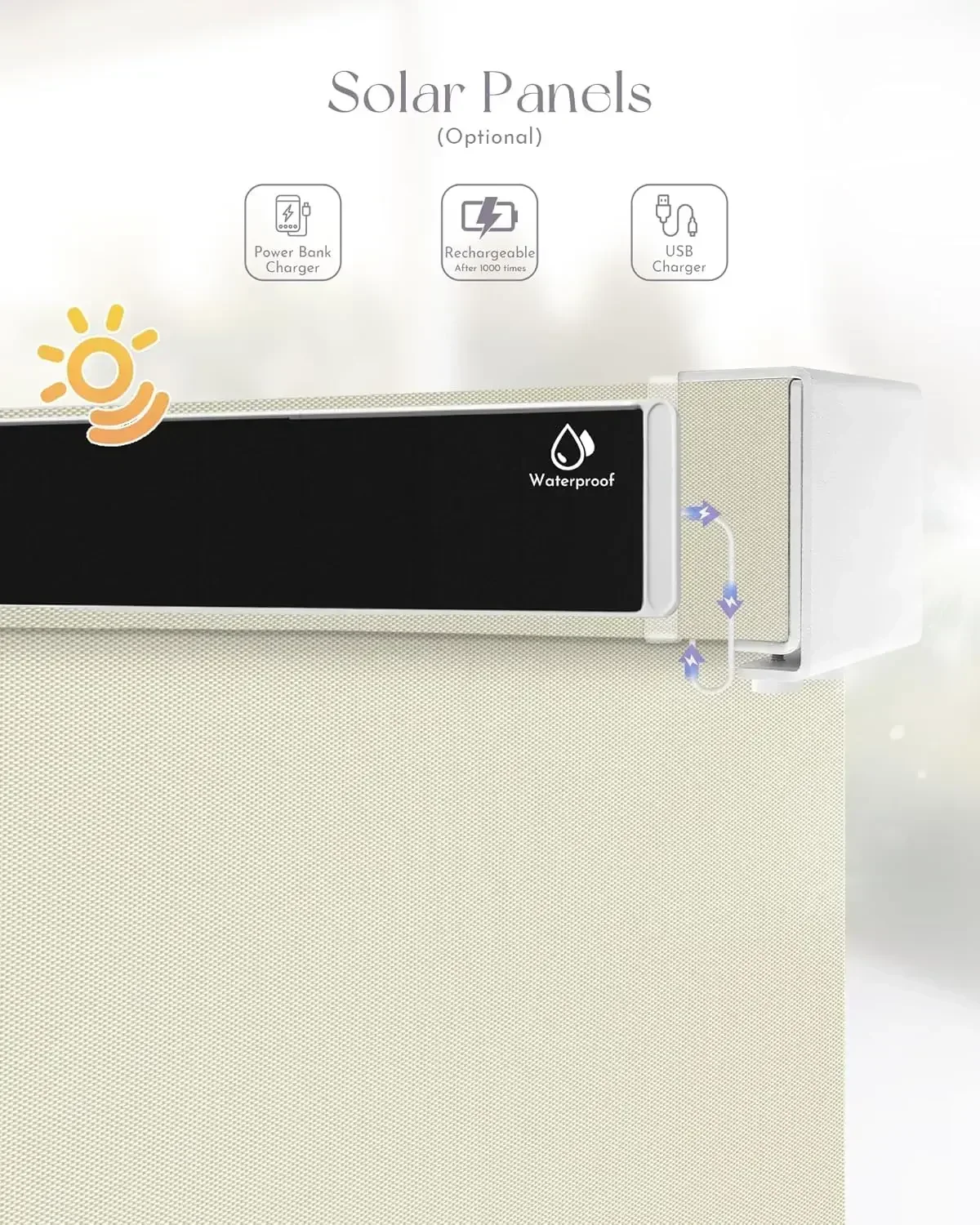 ม่านบังแดดกลางแจ้งแบบมอเตอร์สำ - Outdoor Power Blinds บทวิจารณ์และราคา