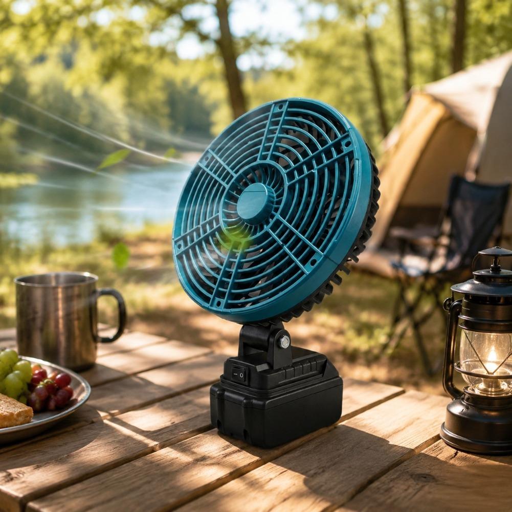 พัดลม DC พร้อมชาร์จ USB พัดลมต - Outdoor Power Fan บทวิจารณ์และราคา