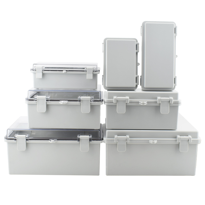 ตู้พลาสติก IP67กันน้ำพร้อมบานพ - Outdoor Power Box Cover บทวิจารณ์และราคา